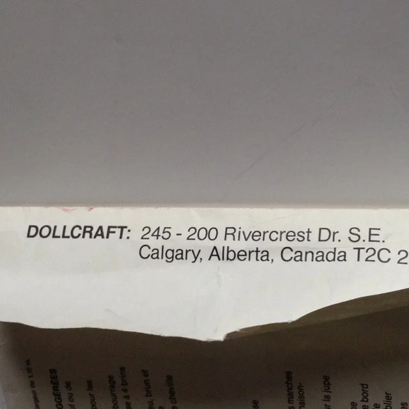 Dollcraft Pattern # 102 Vintage 1982 Candy Family Lollipop Lucy Biscuit Rag Doll - Picture 5 of 6